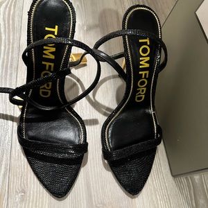 Tom Ford Padlock Heel Sandals